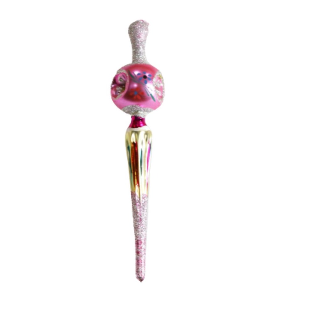 Vintage Pink Mercury Glass Tree Topper